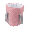Foldable Foot Tub, Double Layer Collapsible Foot Soak Tub Thickened Portable for Outdoor (Pink) view 1