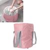 Foldable Foot Tub, Double Layer Collapsible Foot Soak Tub Thickened Portable for Outdoor (Pink) view 2
