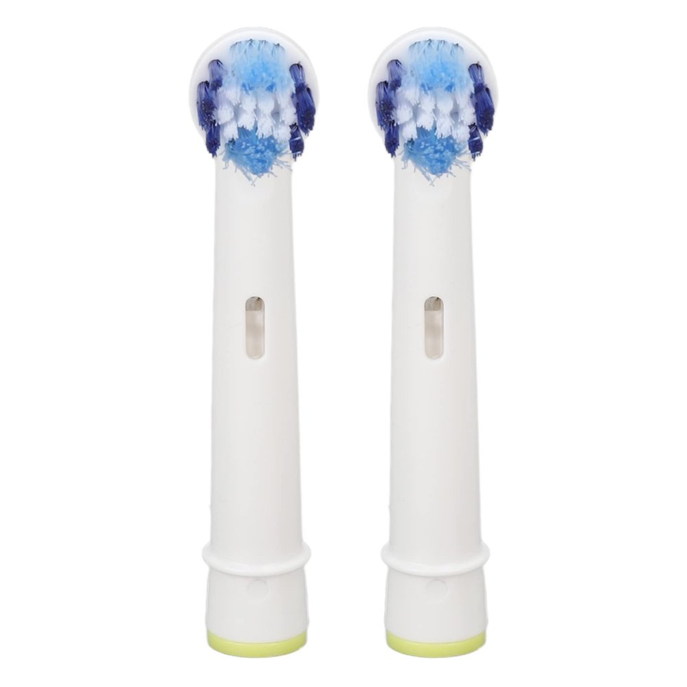 Electric Tooth Brush Head, Toothbrush Replacement Deep Cleaning Powerful 2pcs Mild Round for Travel (Accurate Cleaning Type)