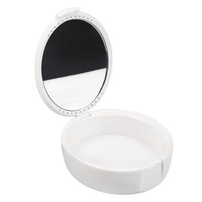 Denture Case, Denture Container Durable PP Safe Odorless Easy To Clean for Denture (White)