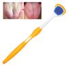 Tongue Brush, Breath Freshening Flexible Control Ergonomic Design Tongue Scraper for Mouth orange view 2