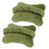 2 Pack Mouse Wrist Rest Wrist Support Movable Comfortable Soft Hand Rest Wrist Bnad Compact Cute Elastic Women's Hair Band Length 8cm for Office Work/Study (Set of 2,Army Green) view 1