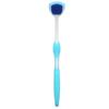 Tongue Scraper, 10 Pcs Tongue Cleaner Brush Oral Cleaning Tool Ergonomic Design Long Handle for Adults Blue view 4