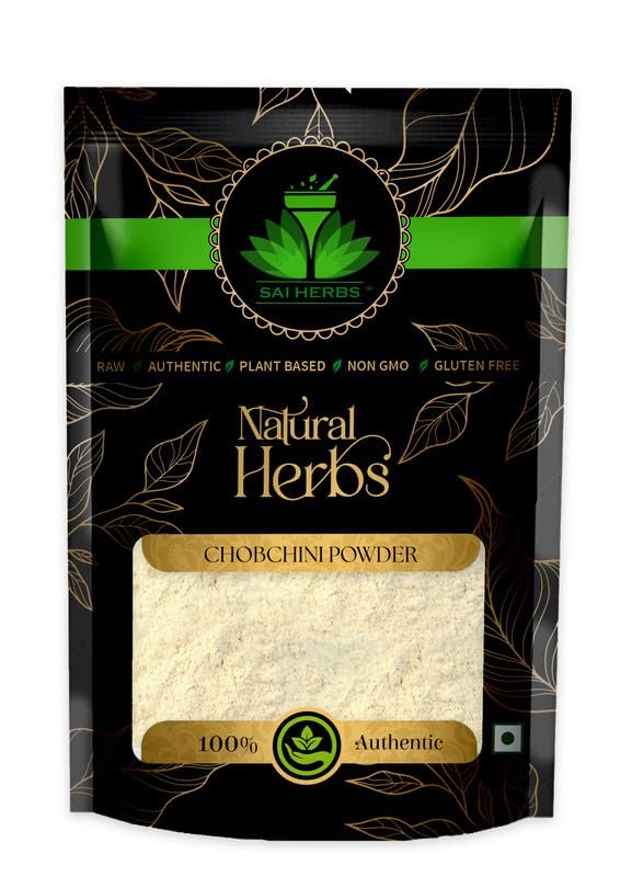 SAI HERBS Chopchini Herbal Extract Churan - Smilax Glabra Herbal Ext Churan - Madhusnuhi Herbal Ext Churan - China Root - Bamboo Bariar Root - Kashussini - Gooti - Pure & Natural (1 KG)