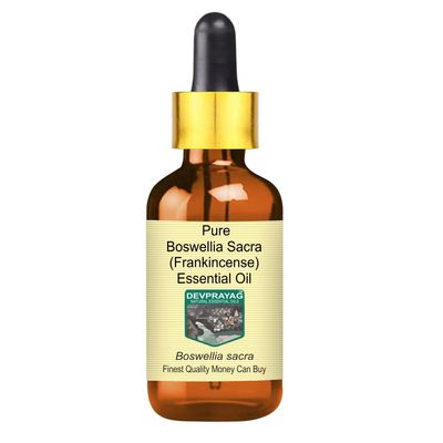 Devprayag Frankincense Essential Oil (Boswellia Sacra) with Glass Dropper Pure | Non-Sticky | Non-greasy | Lightweight | Men & Women | All Skin Types | Steam Distilled 5ml