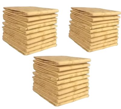 Combo of 3- Bamboo Fiber 100% Natural Organic XL Size Sanitary Napkins- Chemical & Rash Free Sanitary Pads With No Plastic Mix