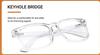 SAINTIMO ANTI GLARE Gaming & computer, mobile lover's blue ray Filter Transparent Square Eyeglasses for Eye Protection Men Women, Computer/Tablet/Laptop/Mobile/TV, Anti-blue & Anti eyestrain view 2