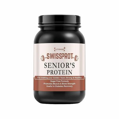 CUTISWISS Protein Powder Supplement for Senior Citizens | Protein Powder for Elders, 40+ & Old Age Men & Women For Muscles & Bone Strength, With Protein Blend - Vanilla Kulfi Flavor | 1 Kg