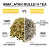 TEACURRY Himalayan Mullein Tea (50 Grams, 100 Cups) - Helps with Asthma, Lung Detox, Immunity and Easy Sleep - Australian Mullein Leafs view 2
