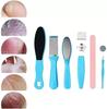 AIR BEAUTY Pedicure Tools for Feet - 8 in 1 Pedicure Kit | Foot Scrubber for Dead Skin, Callus Remover, Foot Scraper, Foot File, Pitchfork, Filer for Nail Repair - 1 Set view 2
