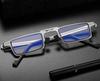 Nathgra Unbreakable Evolved Folding Reading Glasses For Women Men Blue Light Blocking Anti UV Eyestrain Foldable Portable Compact Readers with Flat Hard Case Pocket Computer glasses (2.5 x) view 4