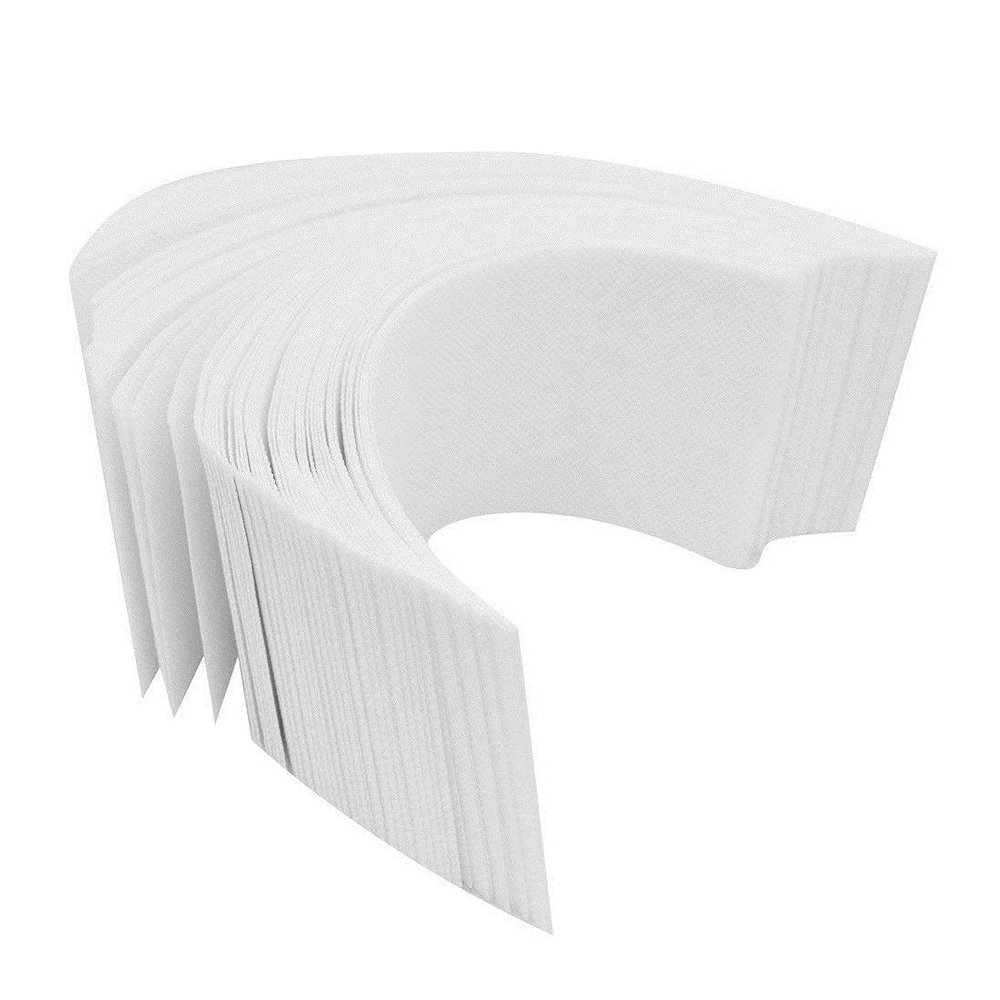 Lumber Women Non-woven Waxing strips For Hair Removal are plain without wax on it, use your own wax- 140 Pieces (White)