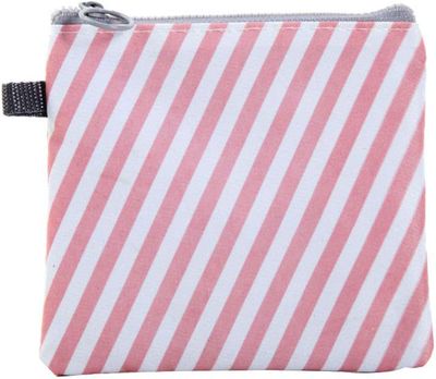 Favria Sanitary Napkin Storage Bag, Menstrual Pad Bag with Zipper, Napkin Storage for Purse, First Period Kit for Teens Girls, Storing Sanitary Pads for Women-Pink White