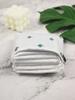 Favria Sanitary Napkin Storage Bag, Menstrual Pad Bag with Zipper, Napkin Storage for Purse, First Period Kit for Teens Girls, Storing Sanitary Pads for Women-White view 3