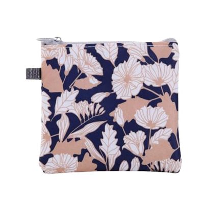 Favria Sanitary Napkin Storage Bag, Menstrual Pad Bag with Zipper, Napkin Storage for Purse, First Period Kit for Teens Girls, Storing Sanitary Pads for Women-Brown