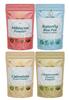A D Food & Herbs Combo of Butterfly Pea/Hibiscus/Chamomile/Calendula Flower Powder Aromatic Edible for Homemade Lattes,Tea Blends,Bath Salts,Face packs & Body packs (250 GMS x Pack of 4) view 1