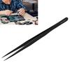 Jaerb Accuracy Tweezer, Aluminum Alloy Antimagnetic Portable Tweezer for Watch for PC (Black) view 2