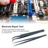 Jaerb Tweezer Set, Wide Application Antimagnetic Aluminum Alloy Tweezer for Electronic Repair for Electrician (Blue) view 4