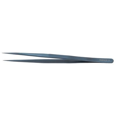 Jaerb Accuracy Tweezer, Aluminum Alloy Antimagnetic Portable Tweezer for Watch for PC (Blue)