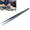 Jaerb Accuracy Tweezer, Aluminum Alloy Antimagnetic Portable Tweezer for Watch for PC (Blue) view 2