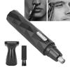Men Electric Face Shaving Hair Tools, Pen Size Detachable Body Effective Long Lasting Electric Trimmer Eyebrow Sideburns Hair Professional for Home (Black) view 2