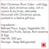 Jus' Trufs Rich Plum Cake | Gifts For Christmas and New Year | Chocolate for Gifting | X-mas Chocolates Basket I Net wt: 500 gm view 2
