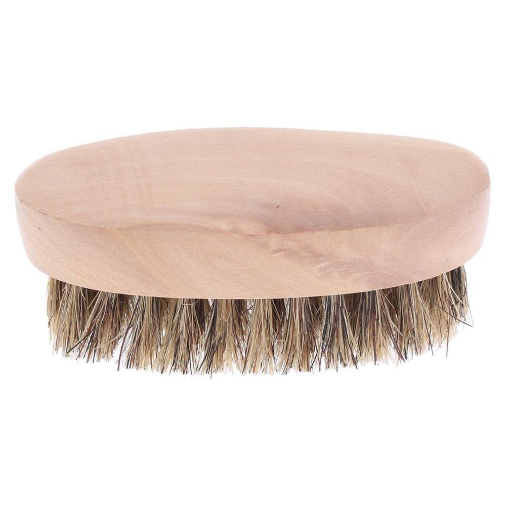 T.O.G. Men Professional Shaving Brush Beard Round Wood Facial Cleaning Tool