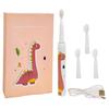 FunBlast Sonic Kids Electric Toothbrushes, Soft Bristles, Waterproof USB Charging, 3 Modes, 2 Min Timer, Easy Hold, Multicolour, Dino view 1