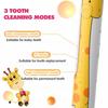 FunBlast Electric Toothbrushes for Kids, Sonic Kids Electric Toothbrushes with Soft Bristles, Waterproof USB Charging Rechargeable Ultrasonic Toothbrushes with 3 Replacement Brush Heads (Giraffe) view 4