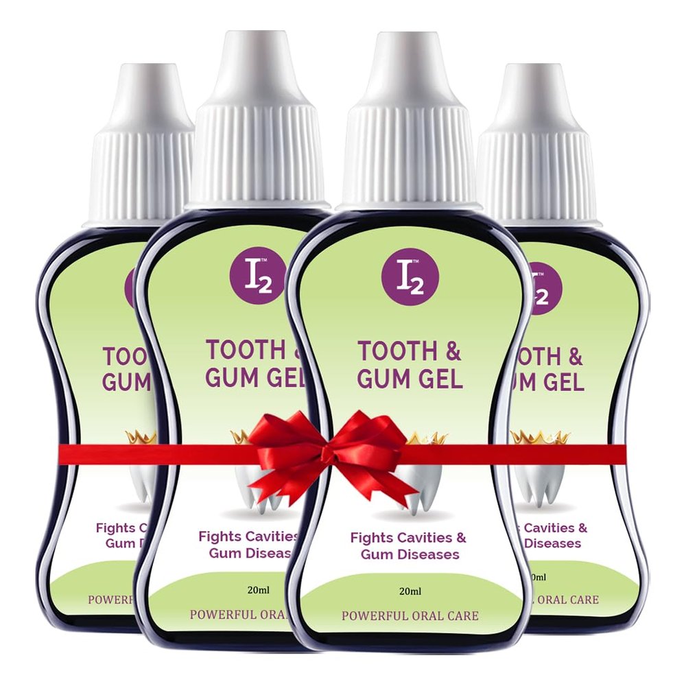 I2cure Tooth & Gum Gel | Prevents Gum Swelling, bleeding & infections | Treats Mouth Ulcers and Oral Cavities | 20 ml (Pack of 4)