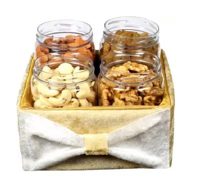 AESTHETIC HUB GIFT PACKED ALMOND, CASHEW, WALNUT & RAISINS TRY021 (4 x 100 g)