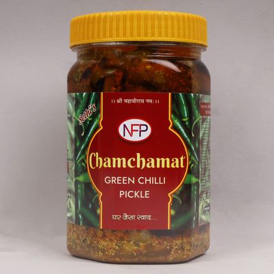 CHAMCHAMAT PICKLE (GREEN CHILLI PICKLE 450gm)
