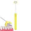 3-sided Toothbrush | Autisms Sensory Toothbrush,Triple Bristle Toothbrush Head Special Needs Toothbrush Soft Bristle Toothbrush for Adult Children, Special Needs view 1