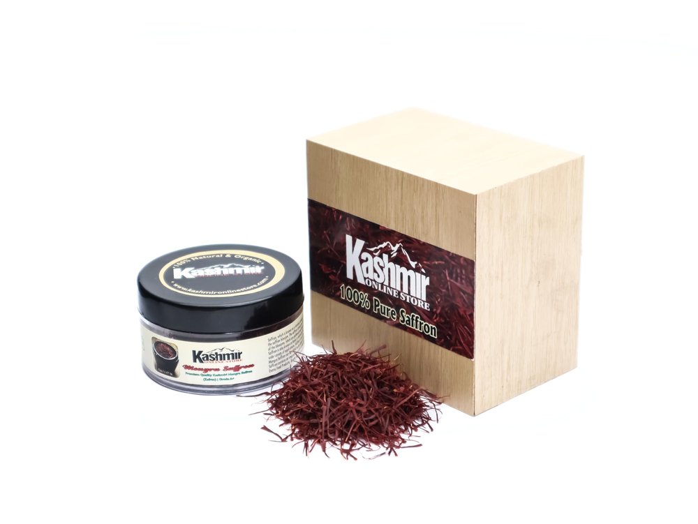 Kashmir Online Store Pure And Natural Mongra Saffron - Original And Pure Kesar - Finest Pure Quality Saffron (10 Gram))