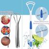 HOUSE HATCH Oral Tongue Cleaner Brush Scraper, plastic tongue cleaner Fights Bad Breath & Oral Health Care Improved Taste Sense for fresh people of india for adult & children Flexible Handle Easy to Use (Pack of 4) view 4