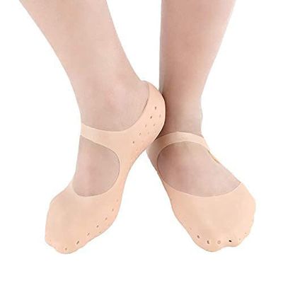 Avenn Silicone Socks Silicone Full Length Size Socks, Moisturizing Socks Foot Anti Cracking Care Socks for Dry Feet Cracked Heel Repair Heel Softener Foot Cracks Care-Sock for Women & Men (2 Pair)