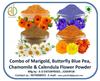 A D Food & Herbs Combo of Butterfly Pea/Marigold/Chamomile/Calendula Flower Powder Aromatic Edible for Homemade Lattes,Tea Blends,Bath Salts,Face packs & Body packs (50 GMS x Pack of 4) view 2