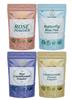 A D Food & Herbs Combo of Butterfly Pea/Rose/Blue Corn/Chamomile Flower Powder Aromatic Edible for Homemade Lattes,Tea Blends,Bath Salts,Face packs & Body packs (100 GMS x Pack of 4) view 1