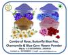 A D Food & Herbs Combo of Butterfly Pea/Rose/Blue Corn/Chamomile Flower Powder Aromatic Edible for Homemade Lattes,Tea Blends,Bath Salts,Face packs & Body packs (100 GMS x Pack of 4) view 2