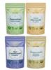 A D Food & Herbs Combo of Jasmine/Marigold/Blue Corn/Chamomile Flower Powder Aromatic Edible for Homemade Lattes,Tea Blends,Bath Salts,Face packs & Body packs (100 GMS x Pack of 4) view 1