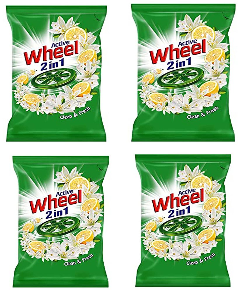 Active Wheel Detergent Powder 1Kg [Pack Of 4]