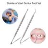 CATKOO Stainless Steel Dental Tool Set Oral Mirror Mouth Mirror Instrument -Ended Dental Pick Dentist Prepare Tools Oral Health Tooth Cleaning Inspection Tartar Cleaner view 2