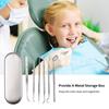 CATKOO Stainless Steel Dental Tool Set Oral Mirror Mouth Mirror Instrument -Ended Dental Pick Dentist Prepare Tools Oral Health Tooth Cleaning Inspection Tartar Cleaner view 3