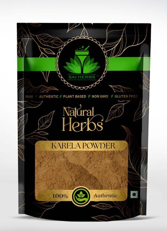 SAI HERBS Karela Raw Extract Churan - Momordica Charantia Raw Extract Churan - Bitter Gourd Raw Extract Churan - Pure & Natural (100 Grams)