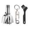 CATKOO Stainless Steel Nose Hair Trimmer Set Hair Shaving&Nail Clipper Nose Hair Removal Travel Manual Clipper Trimmer Kit with Beer Opener Function Washable&Portable view 1