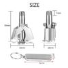 CATKOO Stainless Steel Nose Hair Trimmer Set Hair Shaving&Nail Clipper Nose Hair Removal Travel Manual Clipper Trimmer Kit with Beer Opener Function Washable&Portable view 3