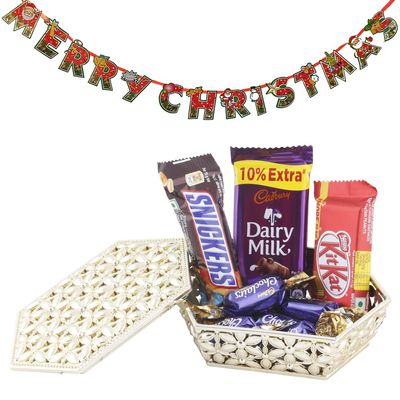 SFU E Com Chocolate Gift Box| Premium Christmas Chocolate Combo | Christmas Toran with Chocolat Gift | Christmas Chocolate Hamper | 188