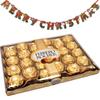 SFU E Com Box of Delicious Rocher Chocolates (24 pcs)| Premium Christmas Chocolate Combo | Christmas Toran with Chocolat Gift | 882 view 1