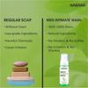 GABANA Men's Intimate Wash With Tea Tree Extract (Pack of 3, 150 ml)|Anti-Bacterial and Anti-Itching Intimate Hygiene Body Care Wash Oil for Bacteria Removal Intimate Wash for Men With Fragrance| view 3