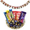 SFU E Com Lovely Chocolate Gift Hamper with Golden Tray| Premium Christmas Chocolate Combo | Christmas Toran with Chocolat Gift | Christmas Chocolate Hamper | 169 view 1